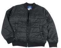 Černý šusťákový zateplený bomber George