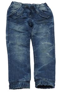 Tmavomodré rifle ošoupaného vzhledu Kiki&Koko