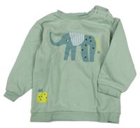 Světlezelená mikina se slonem George