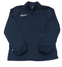 Tmavomodrá propínací sportovní mikina s logem Nike