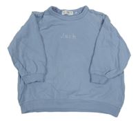 Svetlomodrá mikina s nápisom Zara