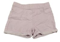Světlerůžové lehké riflové kraťasy H&M