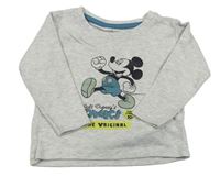 Sivé tričko s Mickeym zn. Primark