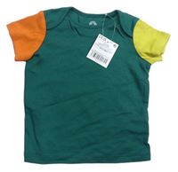 Zeleno-oranžovo-citronové tričko Next