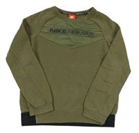 Khaki mikina s logom Nike