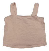 Svetloružový crop top New Look