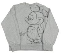 Šedá melírovaná mikina s Mickeym Disney