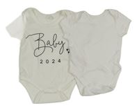 2x - Biele + biele body s nápisom