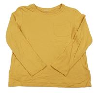 Okrové triko s kapsou C&A