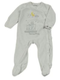 Bílý sametový overal se srnkami F&F