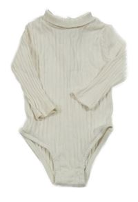 Smotanové rebrované body s rolákom Kiabi