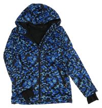 Modro-černá army softshellová funkční bunda s kapucí Crivit