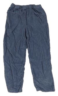 Modrošedé menšestrové nohavice