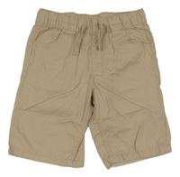 Béžové plátěné kraťasy Topolino 