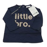 Nové - Tmavomodré triko s nápisem Next