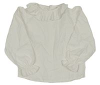 Biela blúzka s volánikmi