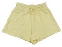 Žluté teplákové kraťasy H&M