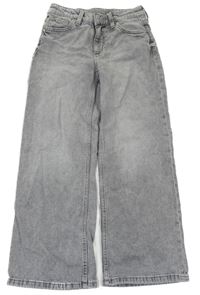 Šedé wide leg rifle H&M