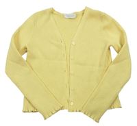 Žltý rebrovaný prepínaci crop sveter PRIMARK