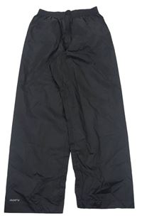 Čierne šušťákové nepromokavé nohavice MOUNTAIN WAREHOUSE