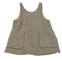 Kávové flaušové šaty ZARA