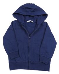 Tmavomodrá prepínaci mikina s dinosaurom a kapucňou everyday