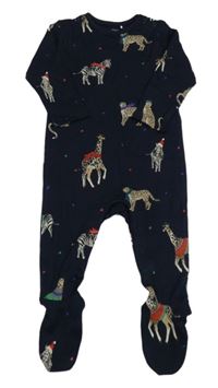 Tmavomodrý overal se zvířátky M&S
