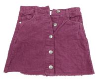 Vínovorůžová menšestrová sukňa M&Co