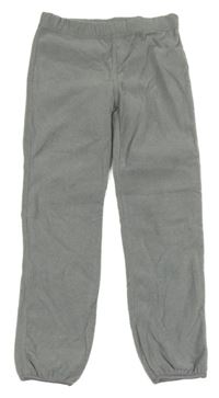 Sivé melírované fleecové nohavice Tchibo