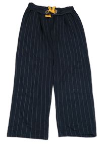 Tmavomodro-biele pruhované nohavice St. Bernard