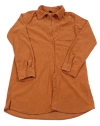 Tehlové menšestrové prepínaci košeľové šaty KIDS