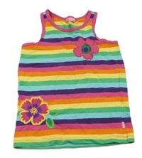 Farebný pruhovaný top s kvetmi LC WaIKIKI