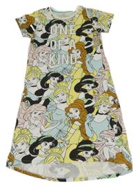 Pestrá nočná košeľa s Disney princeznami a nápismi Reserved