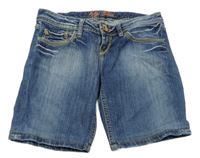 Modré riflové kraťasy