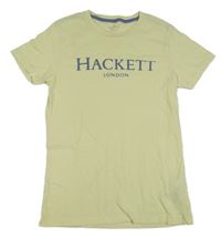Svetložlté tričko s logom Hackett