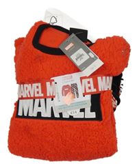 Nové - červeno-černé huňato/plyšové pyžamo s logem - MARVEL PRIMARK