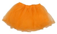 Oranžová tylová tutu sukňa