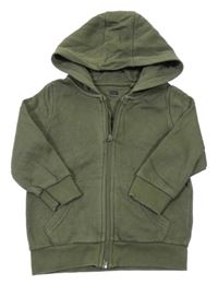 Khaki prepínaci mikina s kapucňou F&F