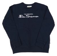 Tmavomodrá mikina s logom Ben Sherman