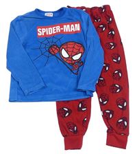 Modro-červené fleecové pyžamo se Spidermanem Primark