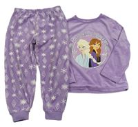 Levandulové plyšové pyžama s Frozen Primark