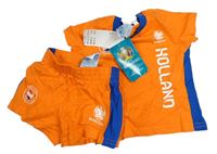 2set - Oranžovo-modré fotbalové tričko + bavlněné kraťasy - Nizozemsko