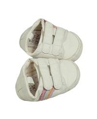 Biele koženkové cápačky s třpytivými pruhy - teniska Next vel. 18