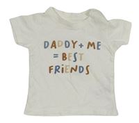 Biele tričko s nápisom Matalan