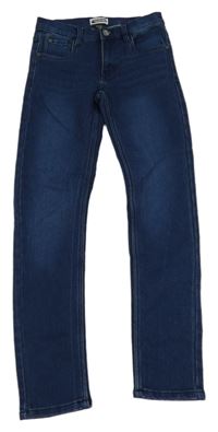 Tmavomodré teplákové skinny rifle Pocopiano