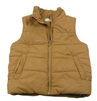 Hnedá šušťáková zateplená vesta H&M