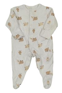 Bílý overal s ovcemi Primark