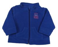 Tmavomodrá fleecová prepínaci mikina s číslom Impidimpi