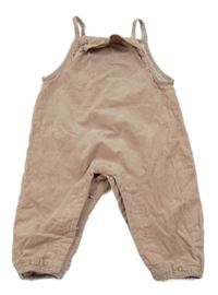 Starorůžové manšestrové podšité laclové kalhoty s volánem Zara