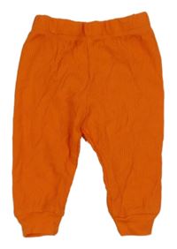 Oranžové rebrované tepláky Chick&Pea